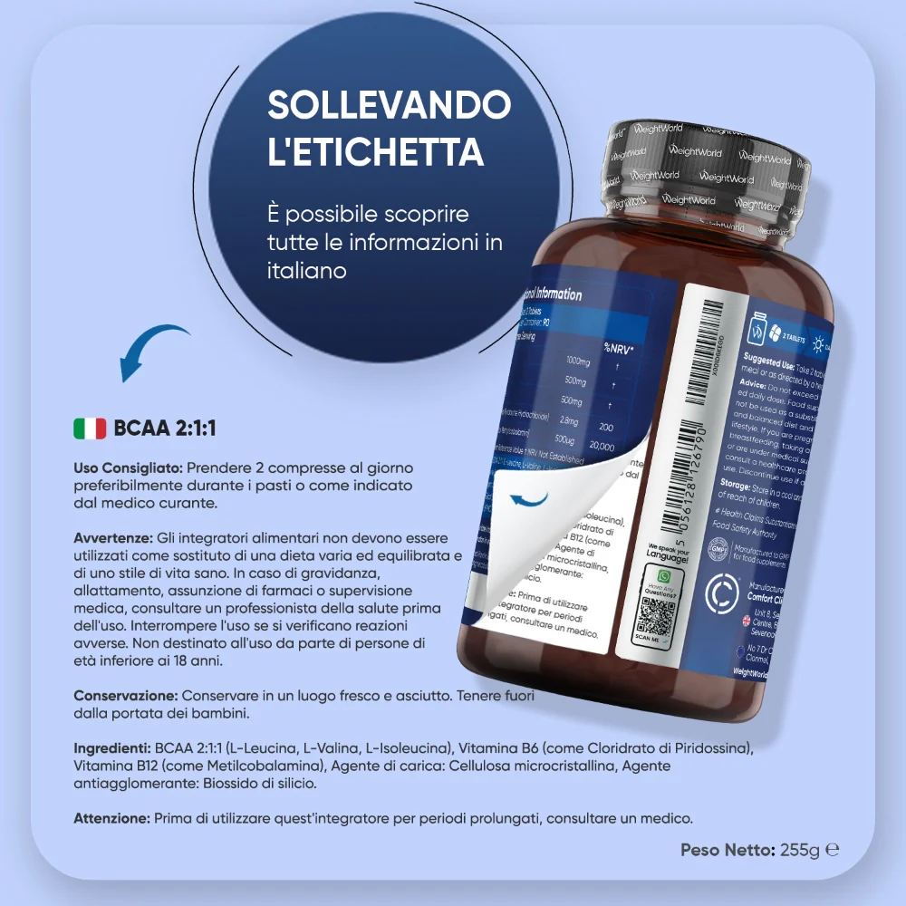 Compresse di BCAA con Vitamina B6 e B12 - Image 6