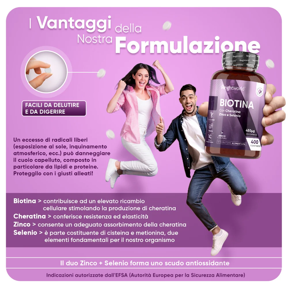 Biotina Complex con Zinco, Selenio e Cheratina - Image 4