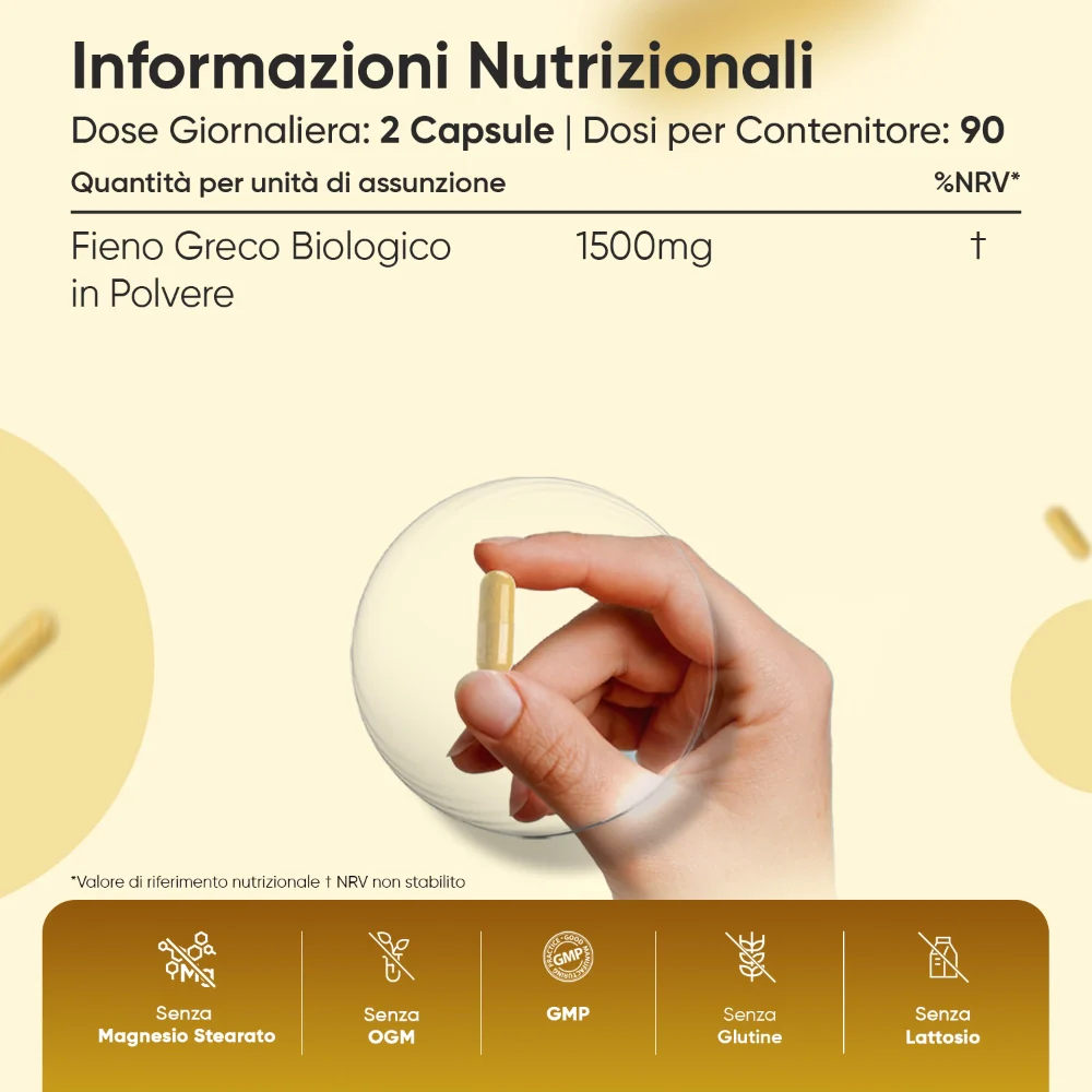 Capsule 100% biologiche di fieno greco - Image 5