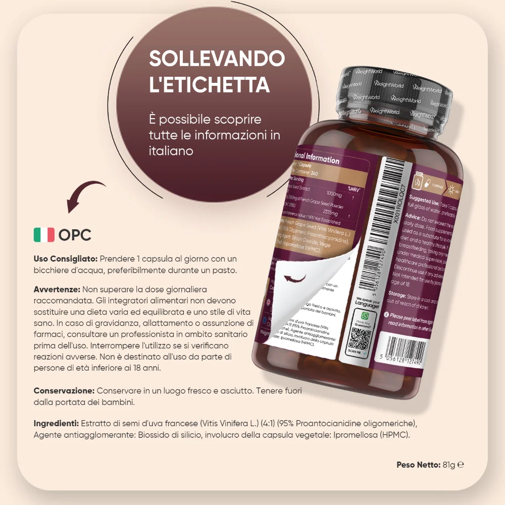 Capsule di OPC da Estratto di Uva Francese - Image 6