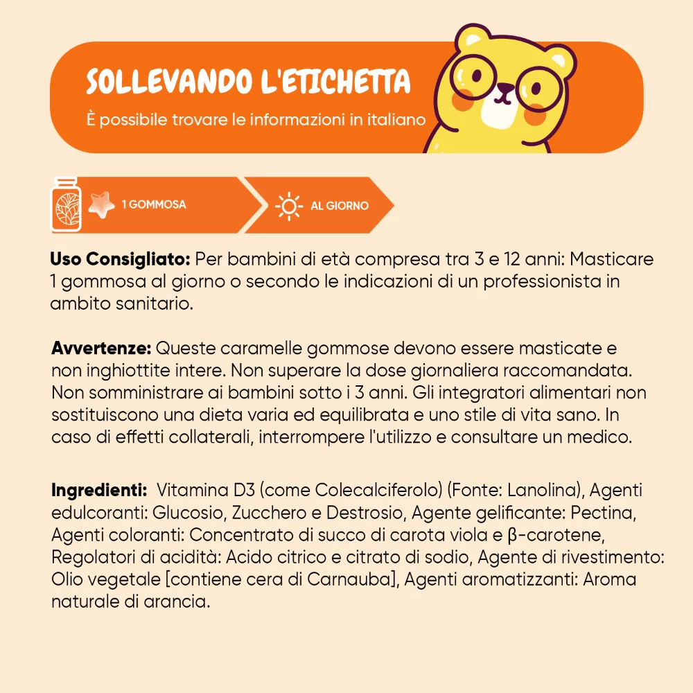 Caramelle Gommose alla Vitamina D3 per Bambini - Image 7