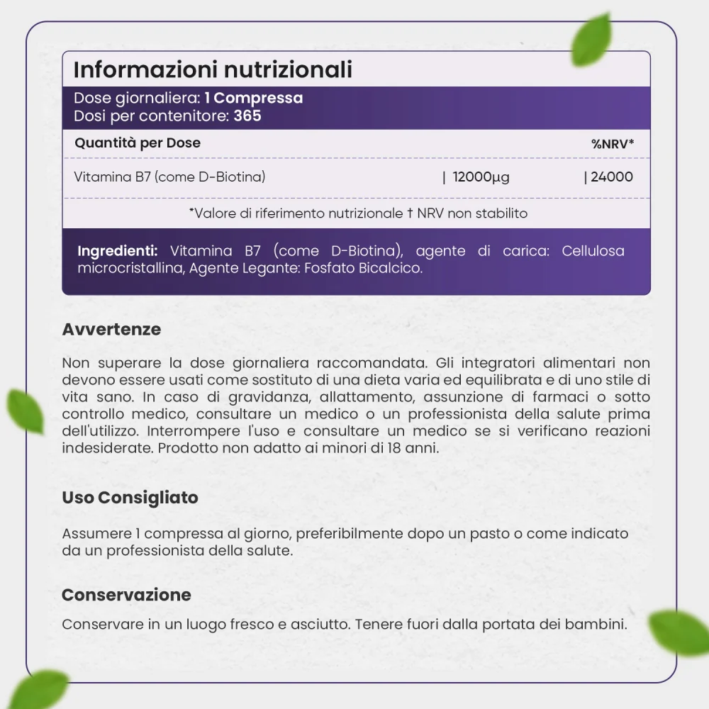 Compresse di Biotina - Image 6
