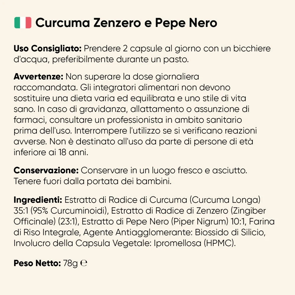 Curcuma con Zenzero e Pepe Nero 1600 mg - Image 7