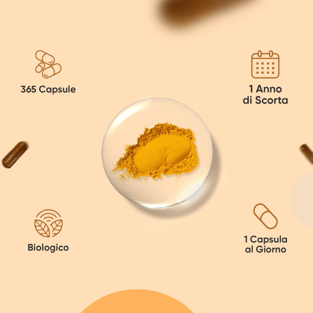 Curcuma Zenzero e Pepe Nero in Capsule - Image 3