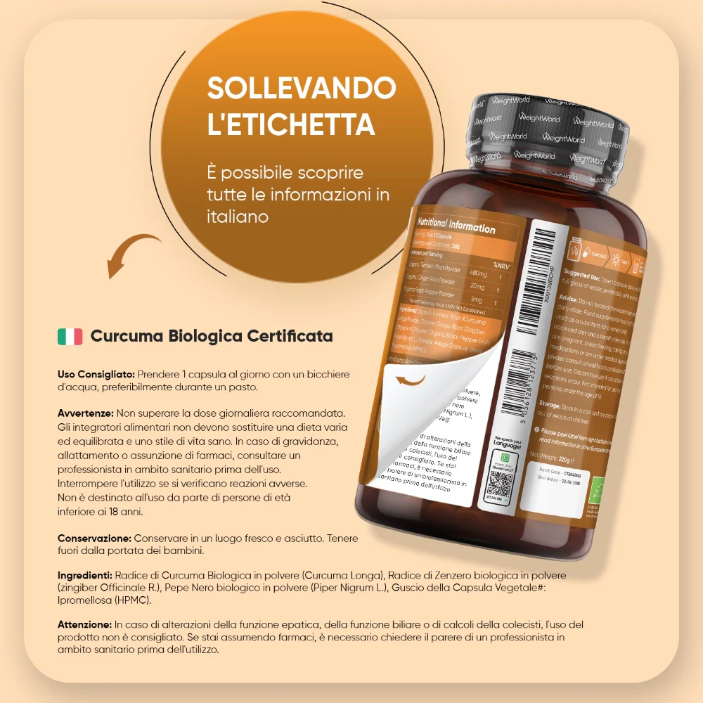 Curcuma Zenzero e Pepe Nero in Capsule - Image 7
