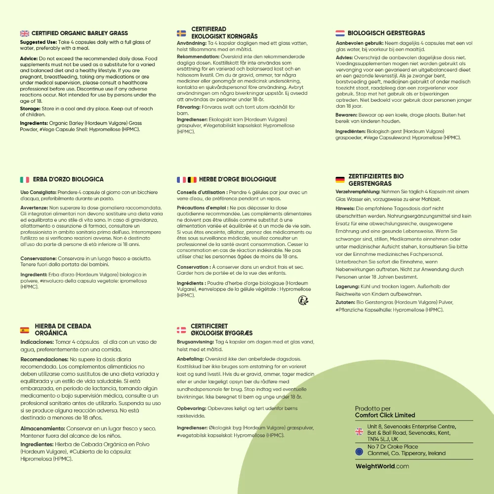 Erba d'Orzo Biologica WeightWorld - Image 7