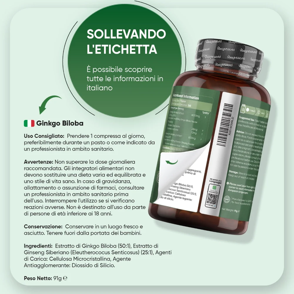 Ginkgo Biloba con Ginseng Siberiano - Image 6