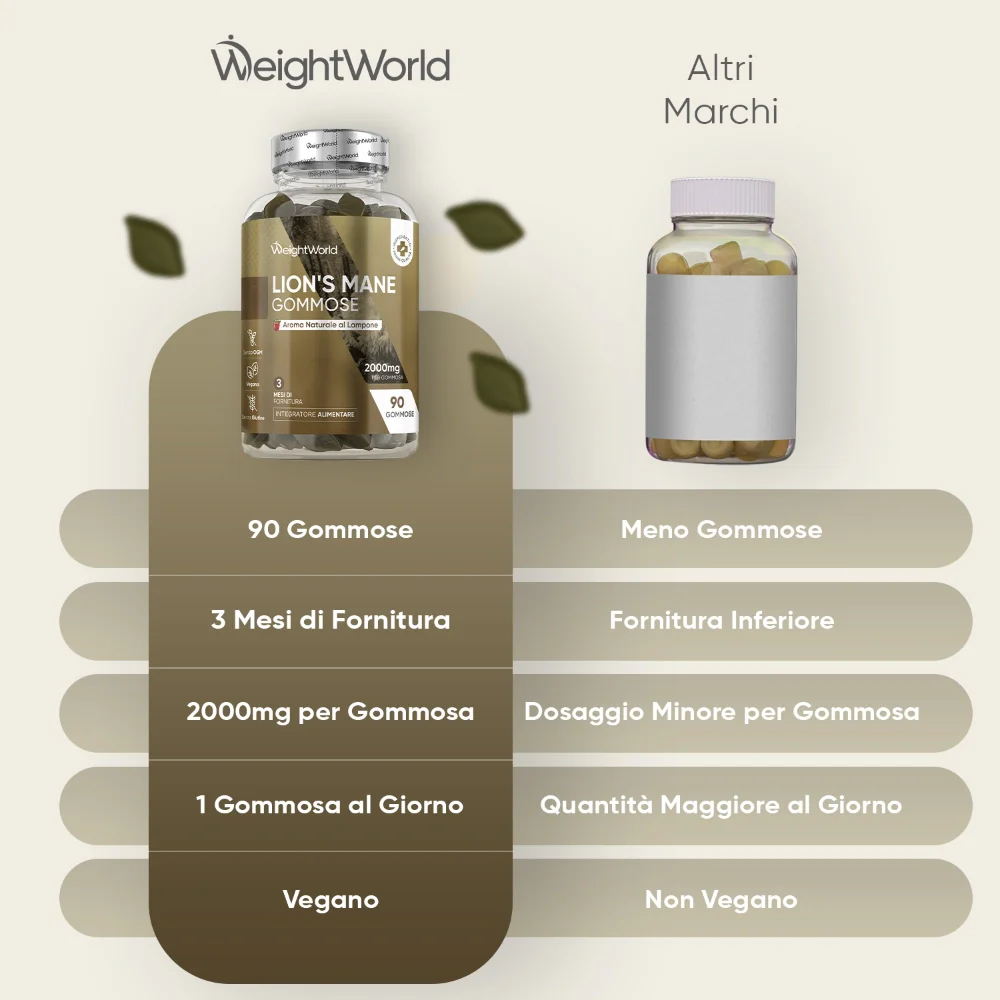 Gommose al Fungo Lion’s Mane WeightWorld - Image 3
