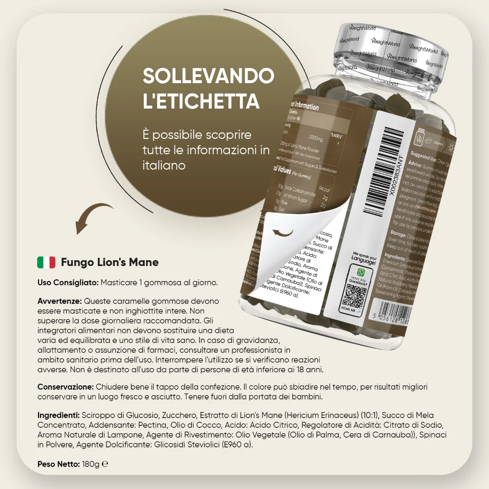 Gommose al Fungo Lion’s Mane WeightWorld - Image 5