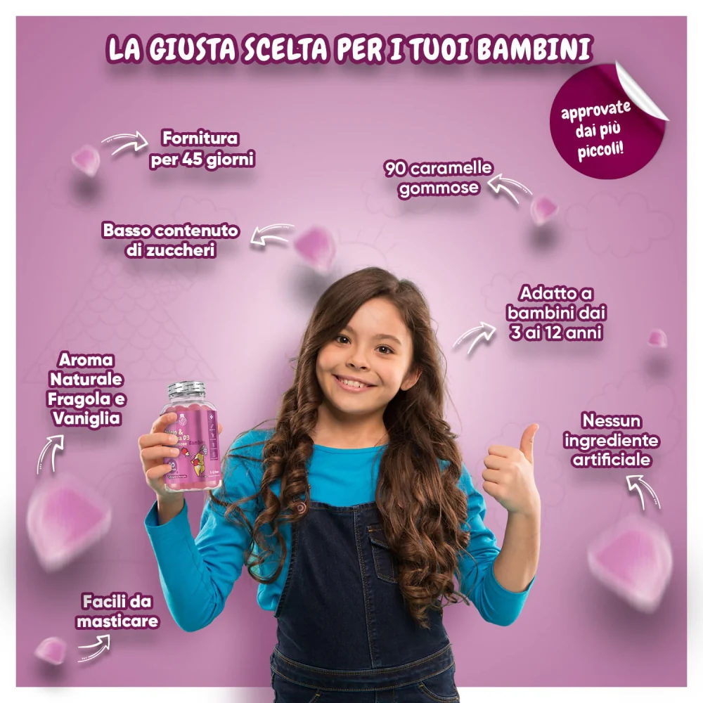 Gummies Calcio & Vitamina D3 per Bambini - Image 4
