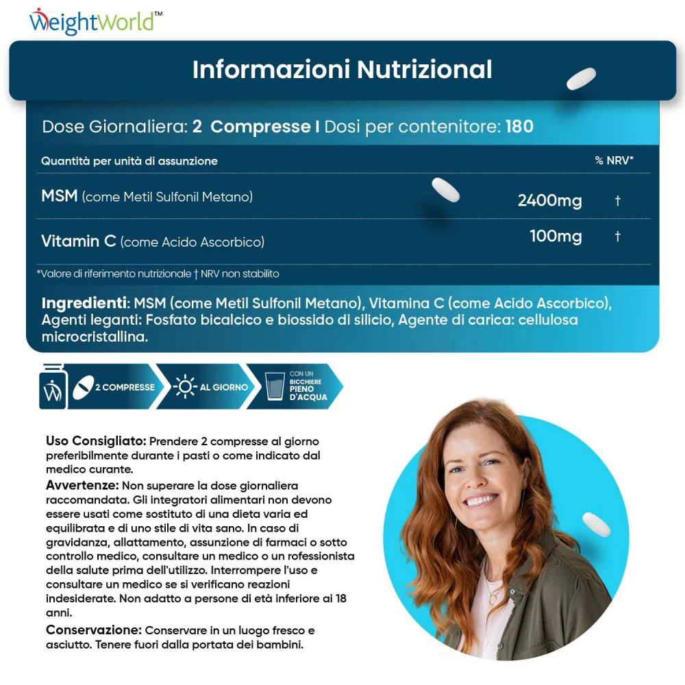 MSM con Vitamina C Compresse - Image 6