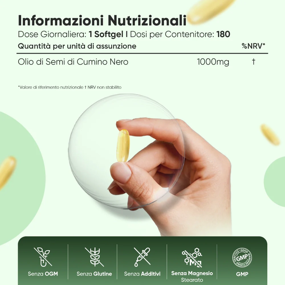 Olio di Semi di Cumino Nero Softgels - Image 5