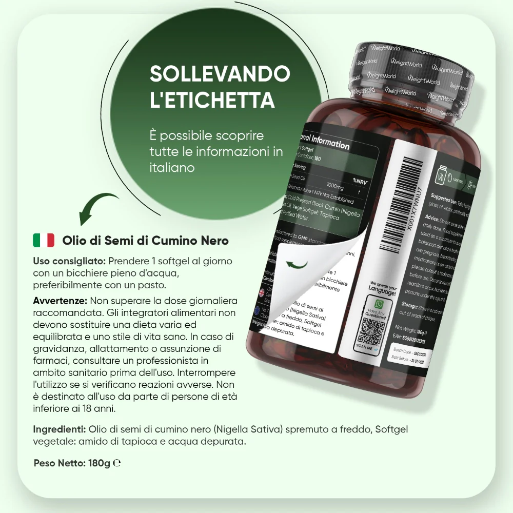 Olio di Semi di Cumino Nero Softgels - Image 6