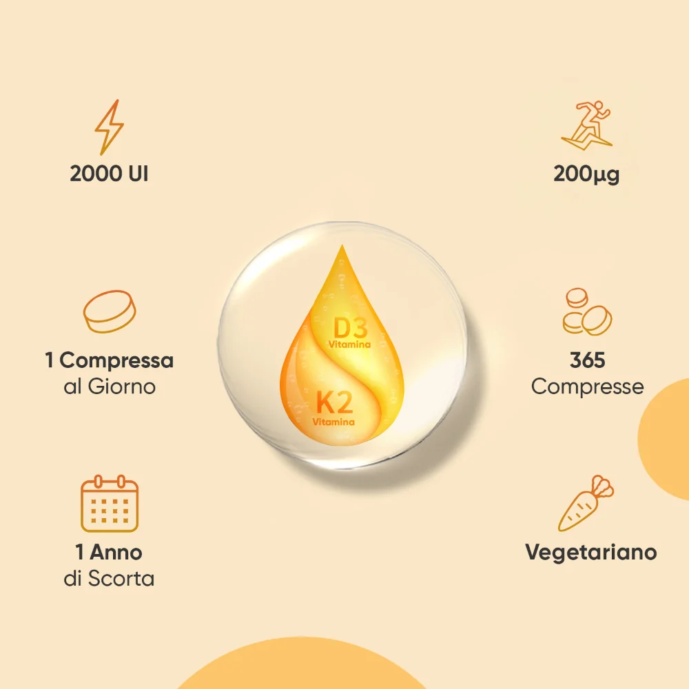 Vitamina D3 e K2 2000 ui - Image 4