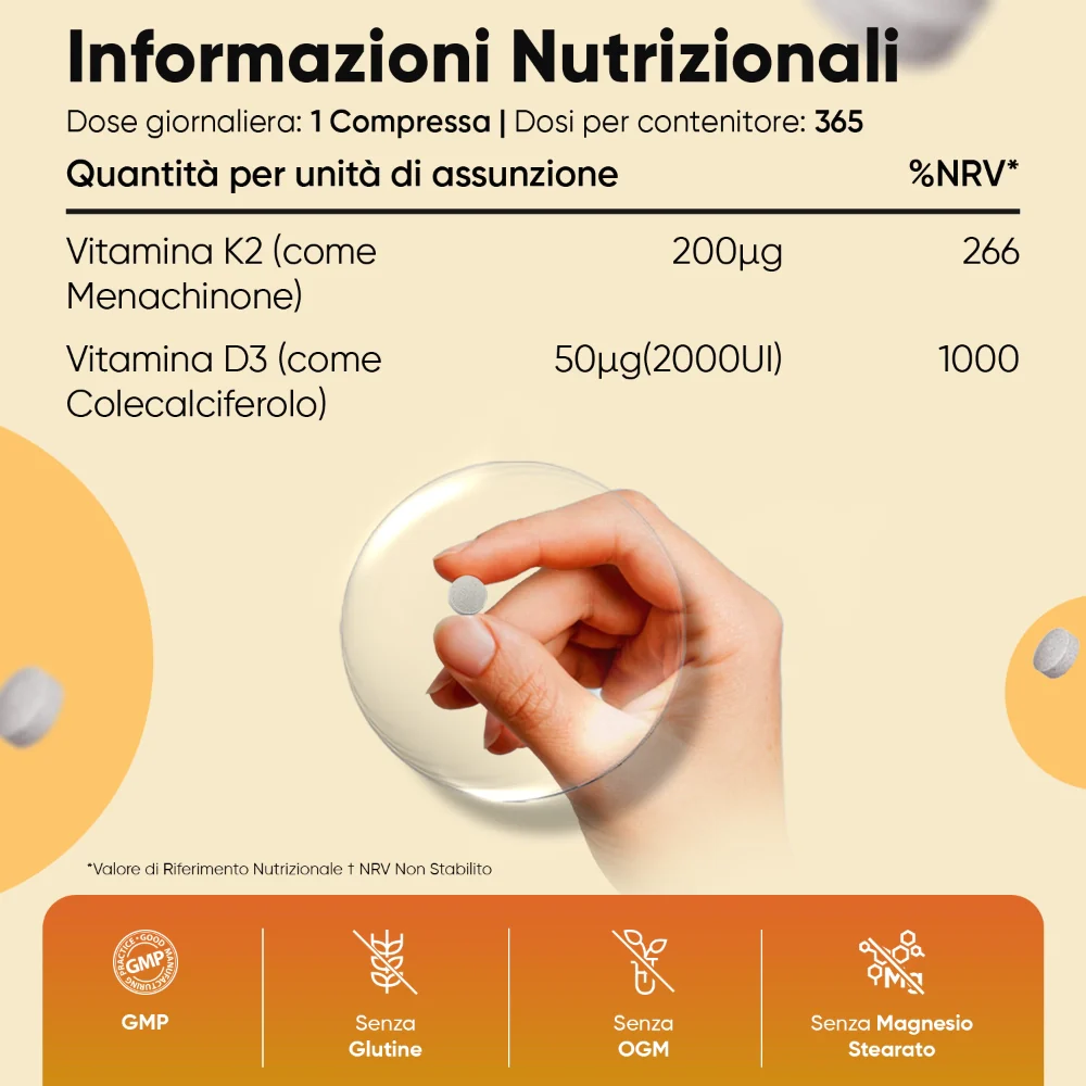 Vitamina D3 e K2 2000 ui - Image 5