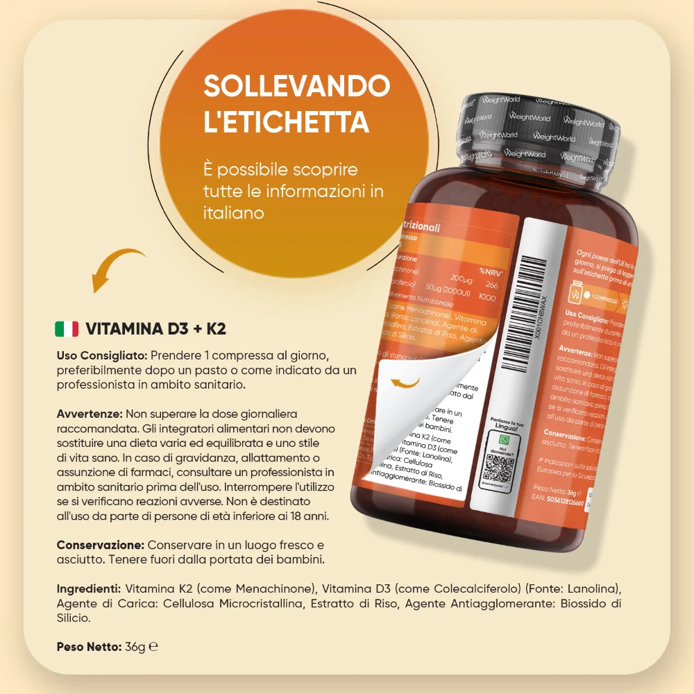 Vitamina D3 e K2 2000 ui - Image 6